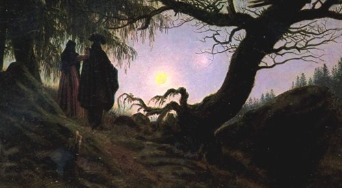 Caspar David Friedrich, Kobieta i mężczyzna kontemplujący księżyc