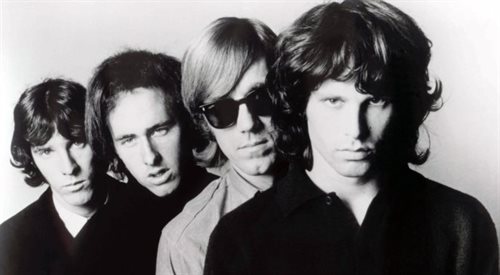 The Doors: Jim Morrison, Ray Manzarek, John Densmore i Robby Krieger