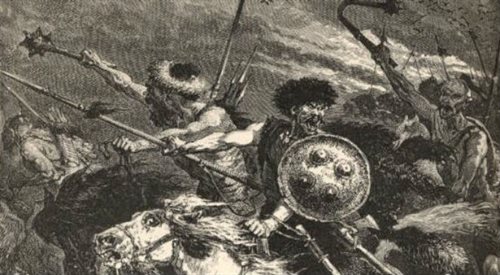 Hunowie podczas bitwy na Polach Katalaunijskich