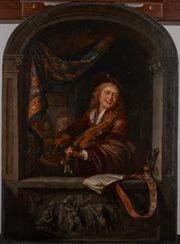 Skrzypek, Gerrit Dou (1613‒1675) (według repliki autorskiej), 1665