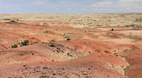 Krajobraz pustyni Gobi. Ajmak wschodniogobijski, Mongolia