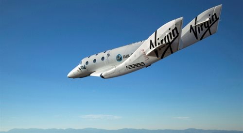 Virgin Galactics SpaceShipTwo Zdjęcie ilustracyjne