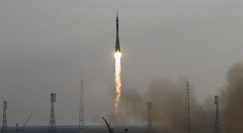 Start rakiety Sojuz MS