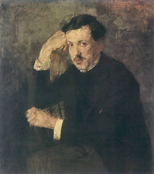 Portret narzeczonego Józefa Czajkowskiego pędzla Olgi Boznańskiego, źr. Muzeum Narodowe w Krakowie/Wikimedia Commons/dp