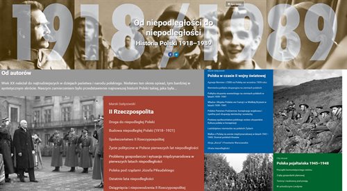 Portal Od niepodległości do niepodległości. Historia Polski 1918-1989 znajdziemy pod adresem: www.polska1918-89.pl