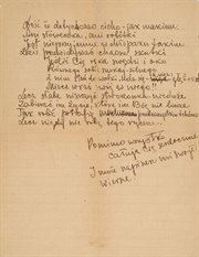 List Witolda Pileckiego napisany wierszem do syna Andrzeja