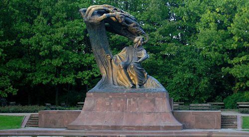 Pomnik Fryderyka Chopina w Łazienkach Królewskich w Warszawie