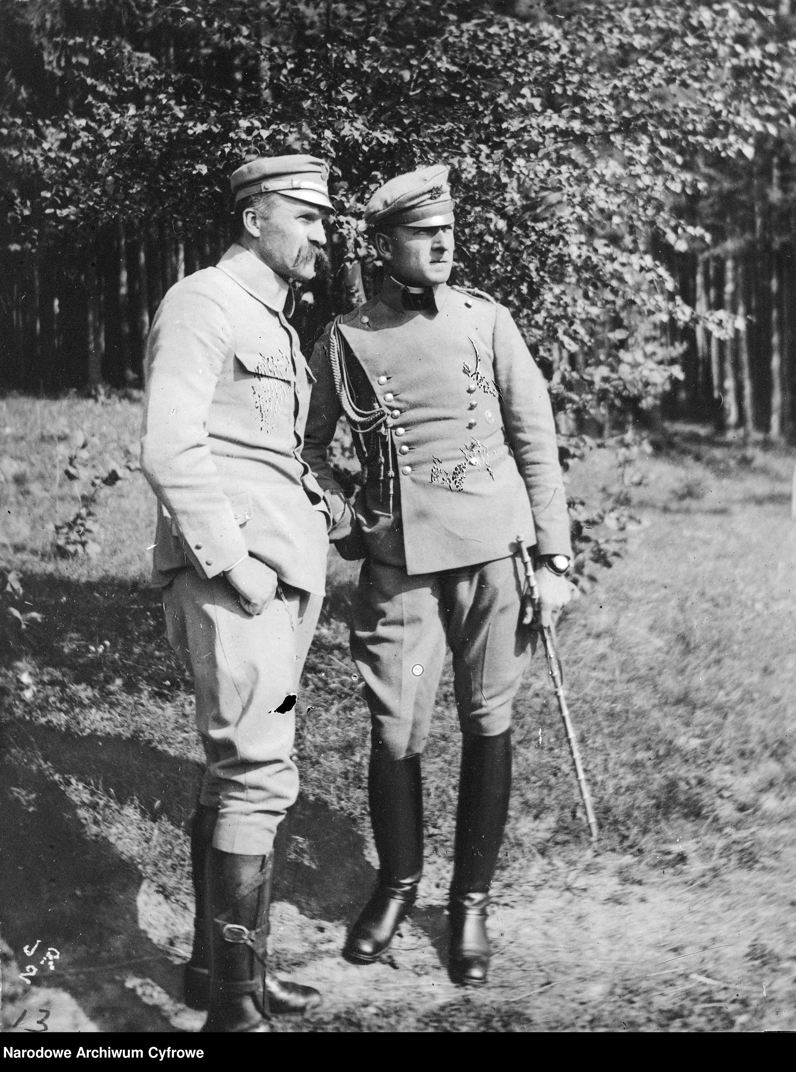 Wieniawa i Piłsudski. Fot.: NAC