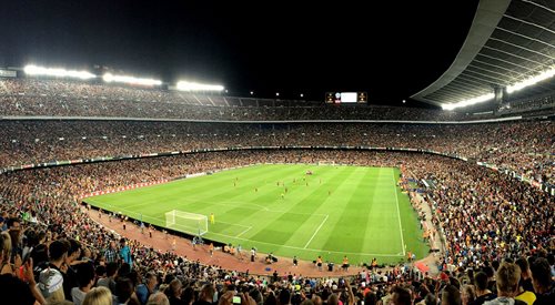 Na stadionie Camp Nou w Barcelonie