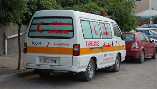 Ambulans w Strefie Gazy.