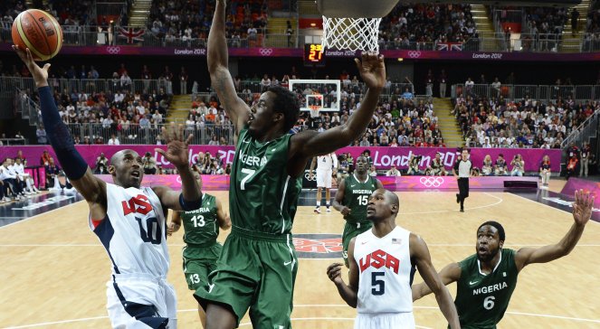 Mecz koszykarski USA - Nigeria na igrzyskach w Londynie