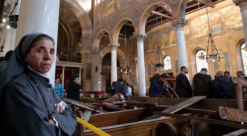 Kair: 25 ofiar zamachu na Koptów