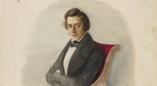 Maria Wodzińska, Portret Fryderyka Chopina, 1836. Muzeum Narodowe w Warszawie.