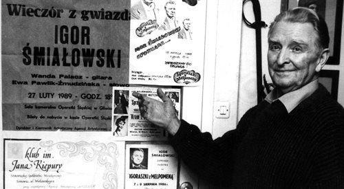 Charakterystycznie arystokratyczny aktor teatralny i filmowy Igor Śmiałowski. Rok 1991
