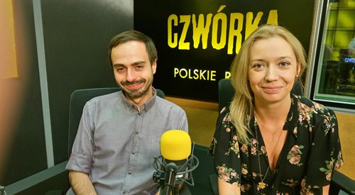 Łukasz Borkowski reżyser filmu Biegacze i Karina Terzoni