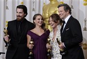 Christian Bale (The Fighter), Natalie Portman (Czarny łabędź), Melissa Leo (The Fighter), Colin Firth (Jak zostać królem)