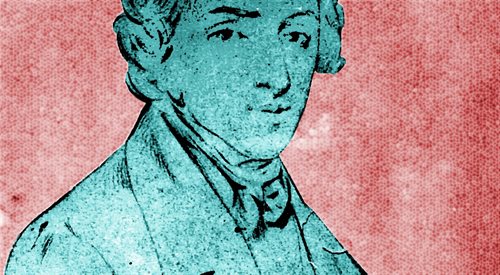 Grafika według portretu Fryderyka Chopina z XIX wieku