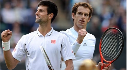 Andy Murray (z prawej) i Novak Djoković