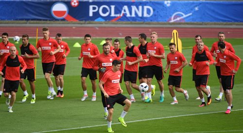Ostatni trening reprezentacji Polski przed meczem z Ukrainą