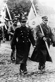 Poczet sztandarowy Związku Sybiraków Oddział w Białymstoku. 3.05.1934 
