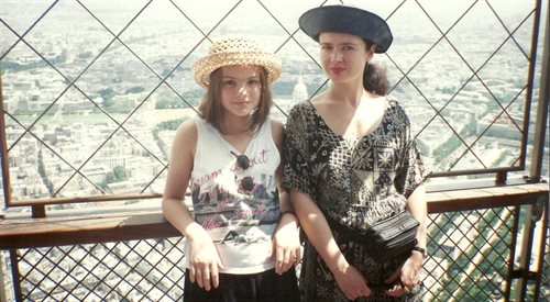Maria Niklińska z mamą