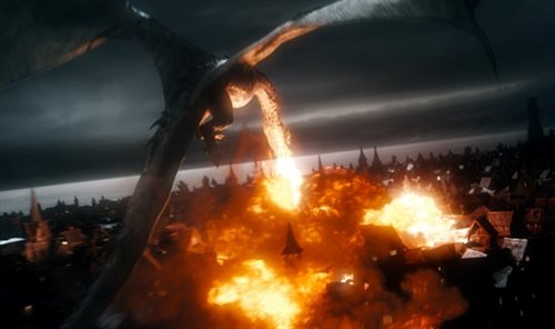 Kadr z filmu Hobbit: Bitwa Pięciu Armii Petera Jacksona