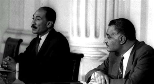 Anwar as-Sadat i Gamal Abdel Nasser, źr. Wikimedia Commonsdp