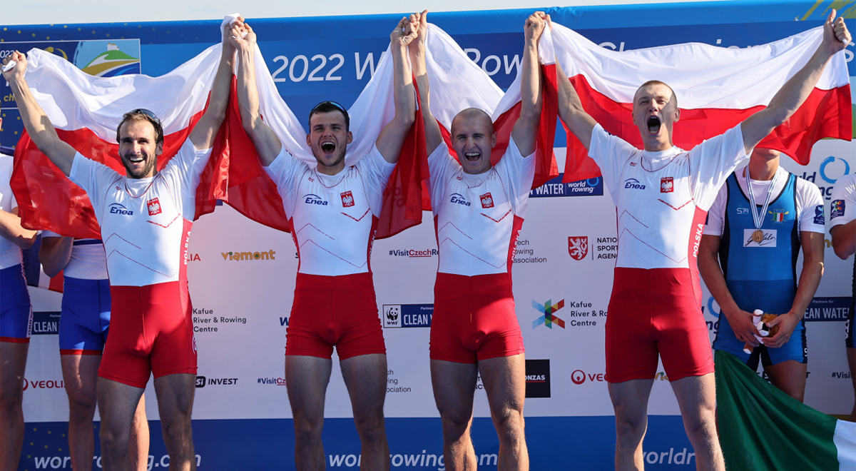 Dominik Czaja, Mateusz Biskup, Mirosław Ziętarski and Fabian Barański at 2022 World Championships - illustration image