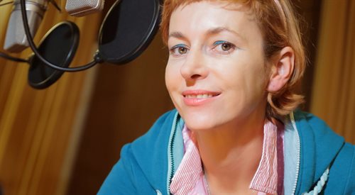 Ania Broda w studiu Polskiego Radia