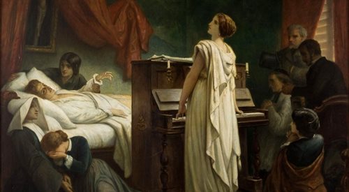 Śmierć Chopina na obrazie Flixa-Josepha Barriasa