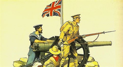 Plakat zachęcający do wstąpienia do brytyjskiej armii w okresie I wojny światowej