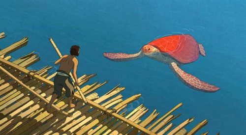 Legendarne japońskie Studio Ghibli przedstawia animację Czerwony  żółw