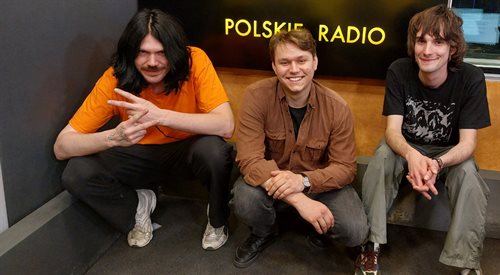 Reprezentacja zespołu Goofy Ginz i Michał Daniluk w studiu Czwórki.