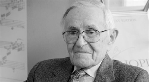 Prof. Jan Ekier na zdjęciu archiwalnym z 30.08.2010. Zmarł w wieku 101 lat, w nocy z 14 na 15 sierpnia.