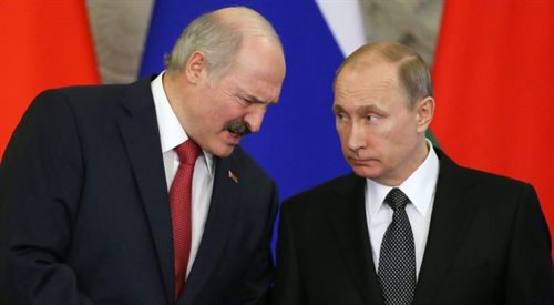 Władimir Putin i Aleksander Łukaszenka, podczas posiedzenie Najwyższej Rady Państwowej Państwa Związkowego Rosji i Białorusi, 3 marca