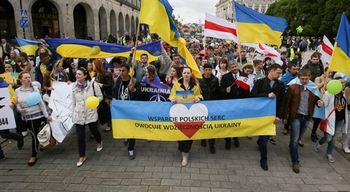 17 maja ulicami Warszawy przeszedł marsz solidarności z Ukrainą