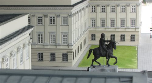 Makieta Pałacu Saskiego. Czy uda się odbudować obiekt do 2018 r.?