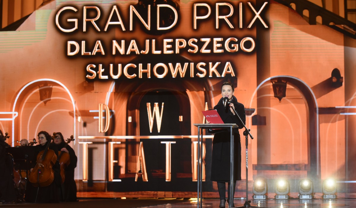 Prezes Agnieszka Kamińska na gali XX Festiwalu "Dwa Teatry" w Zamościu