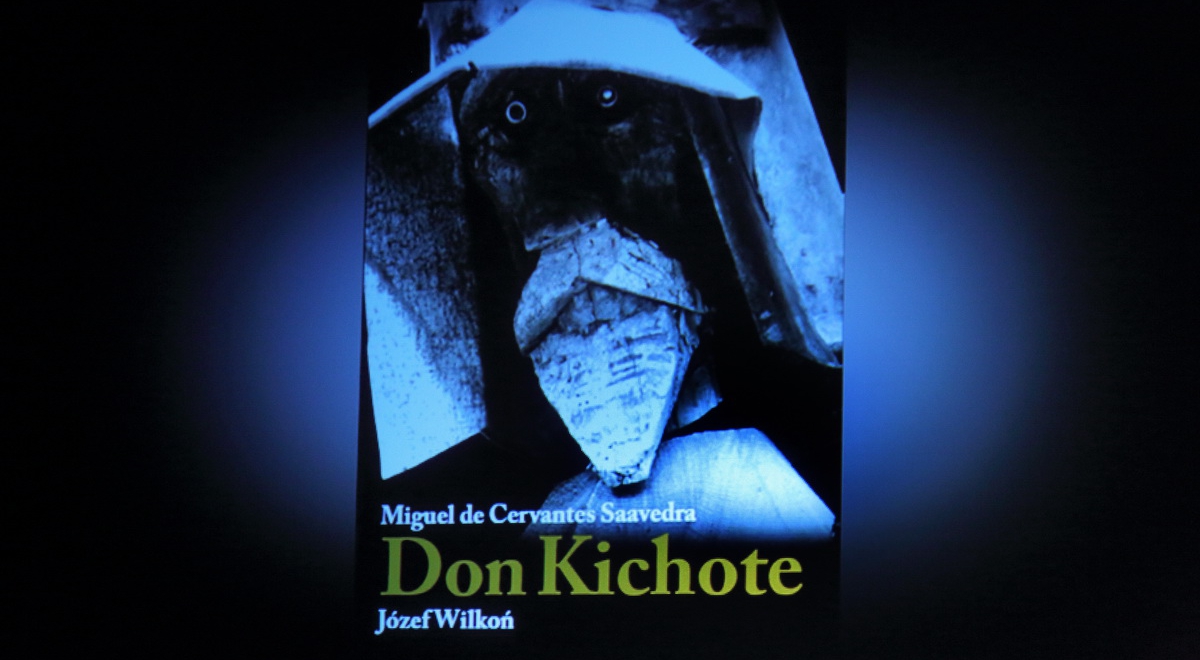 Okładka wydania "Przemyślnego  zlachcica Don Kichote'a z Manchy" z ilustracjami Józefa Wilkonia