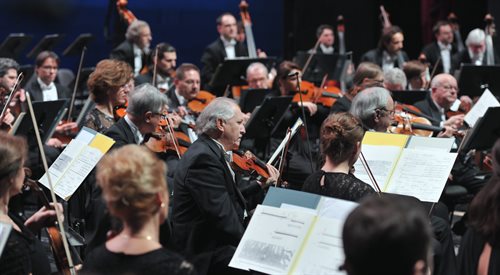 Orkiestra Sinfonia Varsovia. Uroczysty koncert z okazji 80. urodzin Krzysztofa Pendereckiego w Teatrze Wielkim - Operze Narodowej