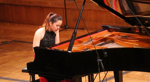 Joo-Yeon Ka podczas I etapu przesłuchań  XVII Międzynarodowego Konkursu Pianistycznego im. Fryderyka Chopina