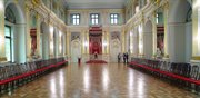 Sala Senatorska z krzesłem tronowym króla Stanisława Augusta - to tutaj 3 maja 1791 r. uchwalono Konstytucję 3 maja