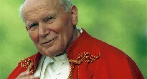 Jan Paweł II podczas wizyty w Polsce w 1995 roku.