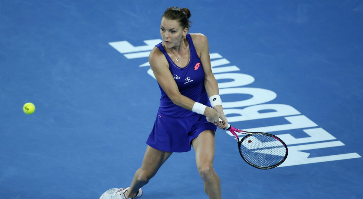 Agnieszka Radwańska podczas turnieju Australian Open.jpg
