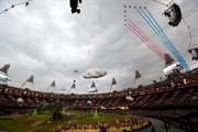 Stadion Olimpijski w Londynie przed ceremonią otwarcia