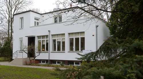 Odrestaurowany budynek willi Żabińskich w warszawskim ogrodzie zoologicznym