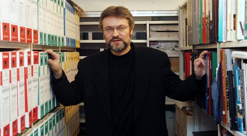 2005 r. Zbigniew Gluza w archiwum Ośrodka Karta