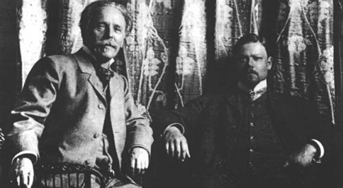 Karl May i Sascha Schneider w 1904 roku