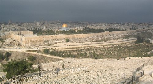 Widok na Jerozolimę z jednego ze wzgórz