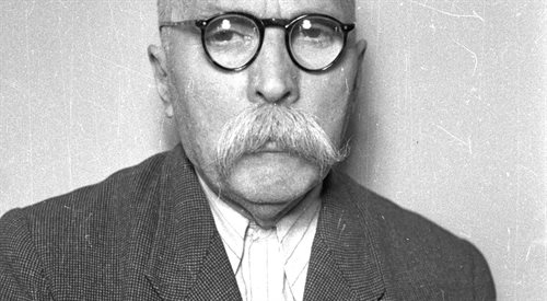 1948 r. Kazimierz Pużak podczas procesu pokazowego działaczy Polskiej Partii Socjalistycznej Wolność Równość Niepodległość